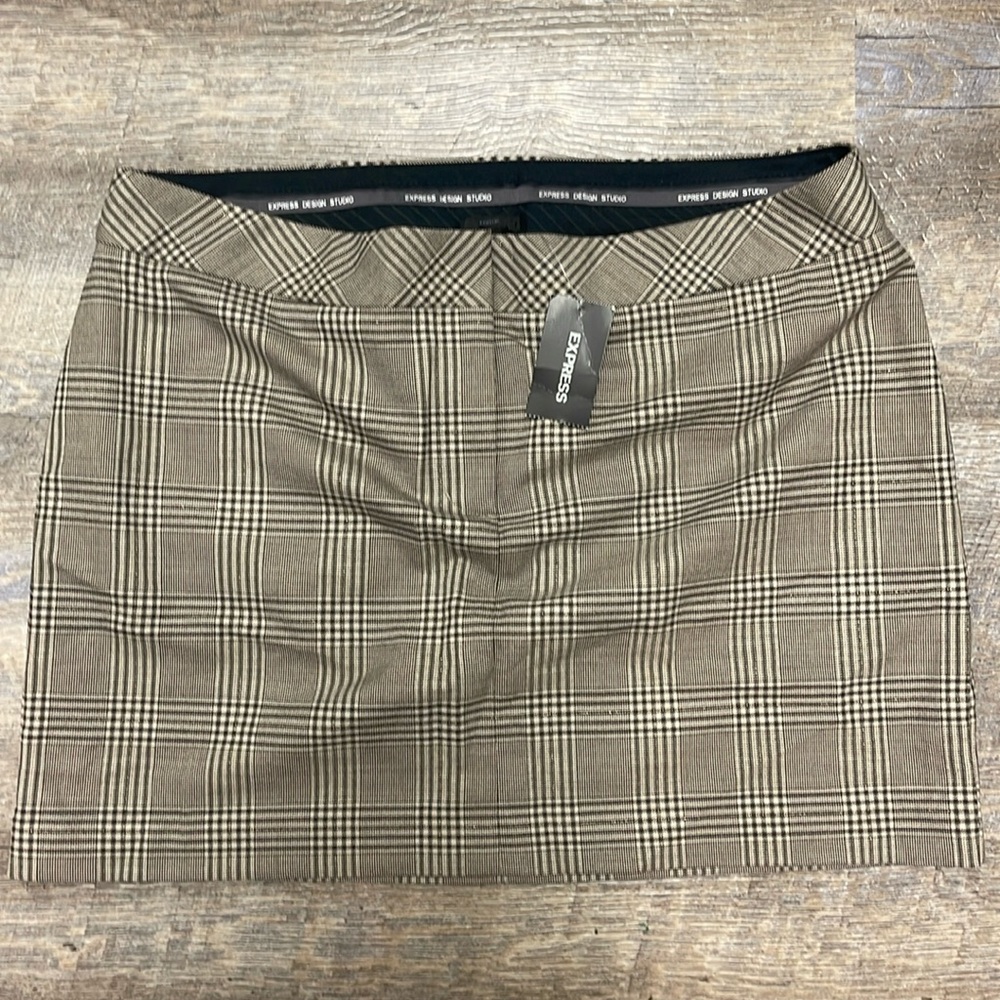 Vintage 90s Plaid Express Skirt